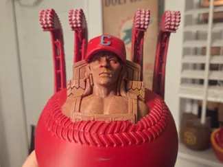 Cleveland Guardians baseball sculpture