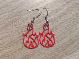 Minimal Flame Earrings – Lightweight Jewelry