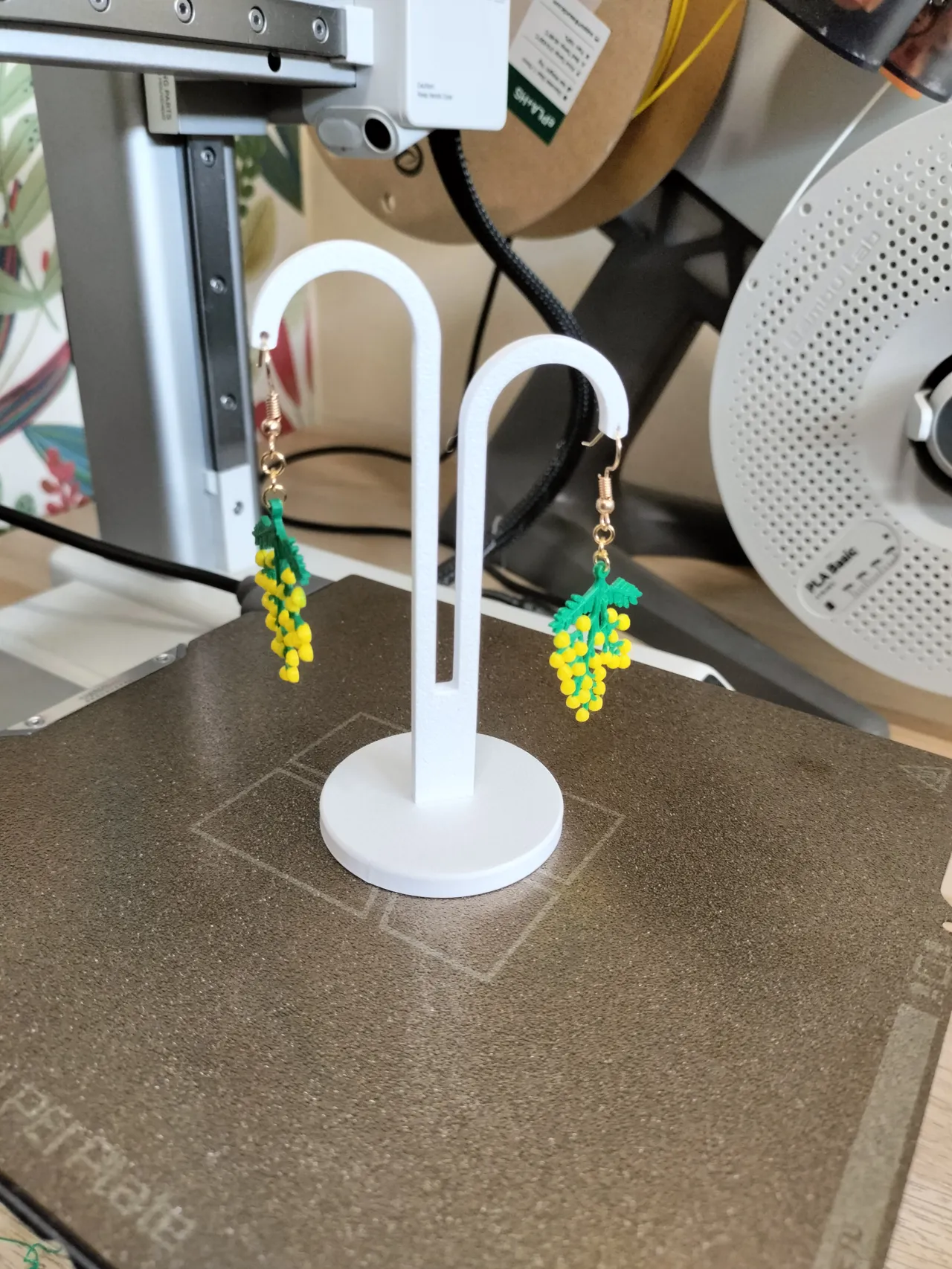 Mimosa Flower Earrings - Women's Day Spring Gift view 2