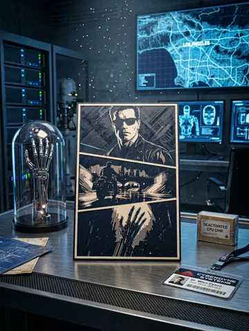 Cuadro decorativo en 3D: Terminator 2 T-800 Storyboard Wall Art — vista de referencia 2