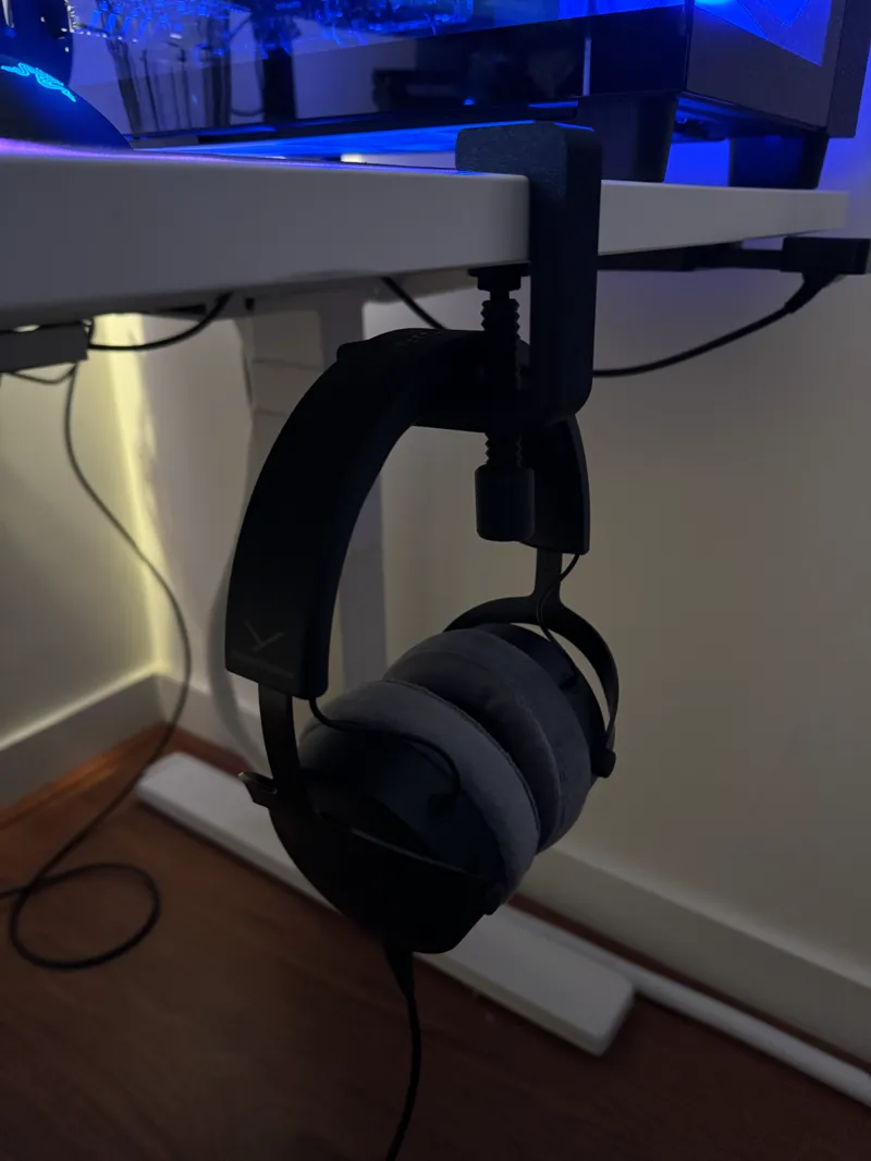 Headset Hook Under Desk