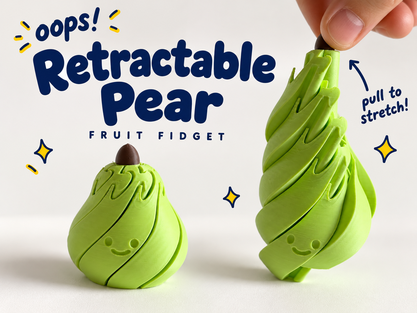 Retractable Pear Fidget Toy - 1
