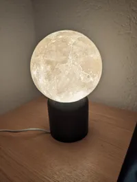Lampe lune Ø20cm avec pied de table — photo 9