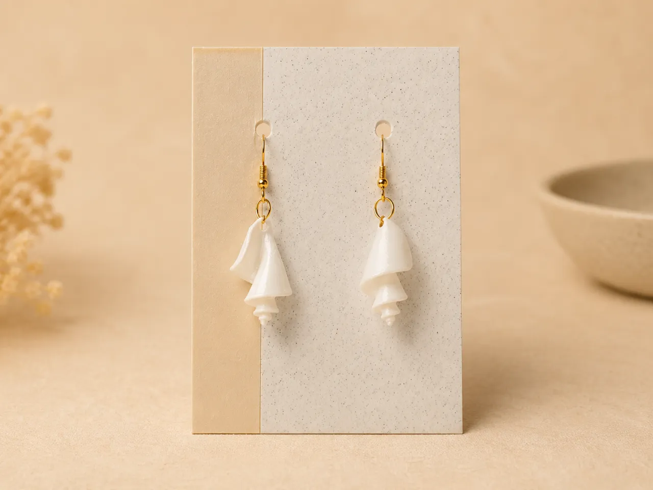 Thatcheria Mirabilis Shell Earrings view 2