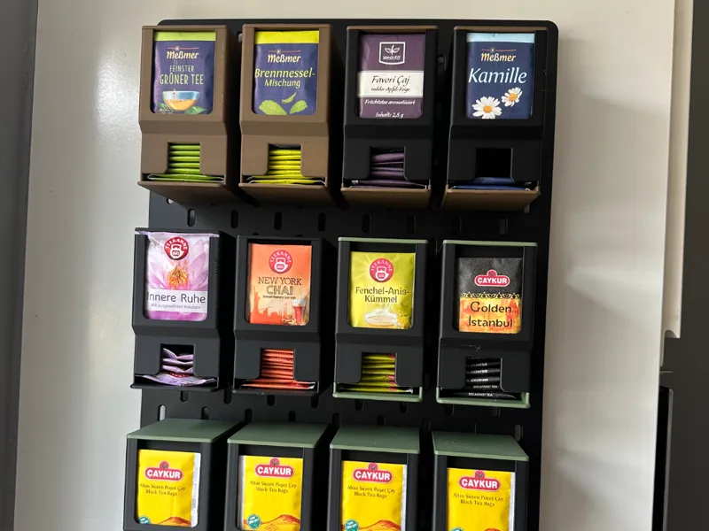 Tea Bag Organizer for IKEA SKÅDIS Pegboard