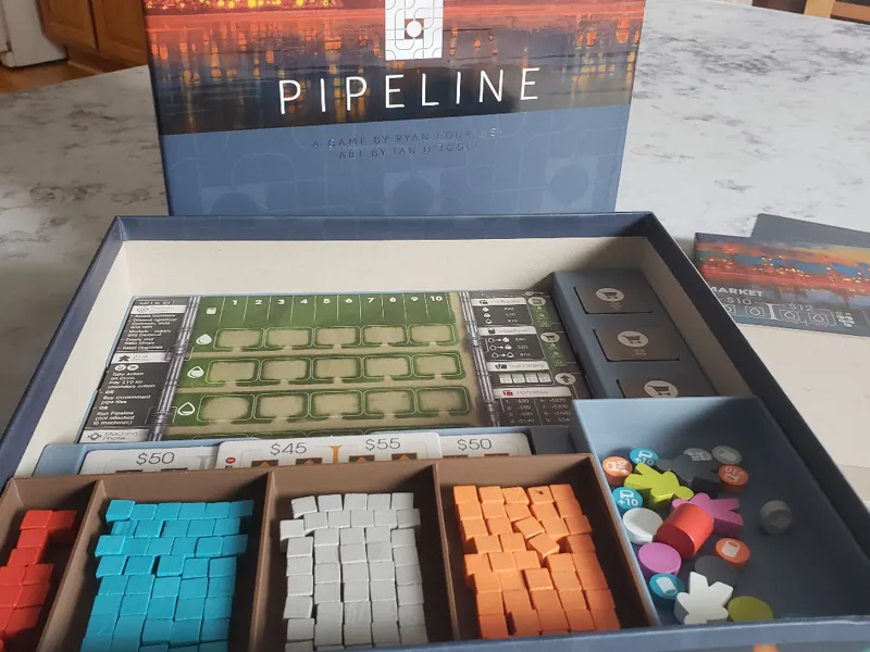 Pipeline with Emerging Markets board game insert