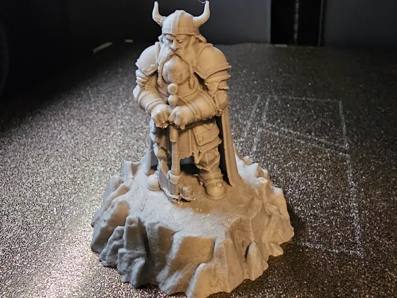 Dwarf Warrior in an skeleton rocky base