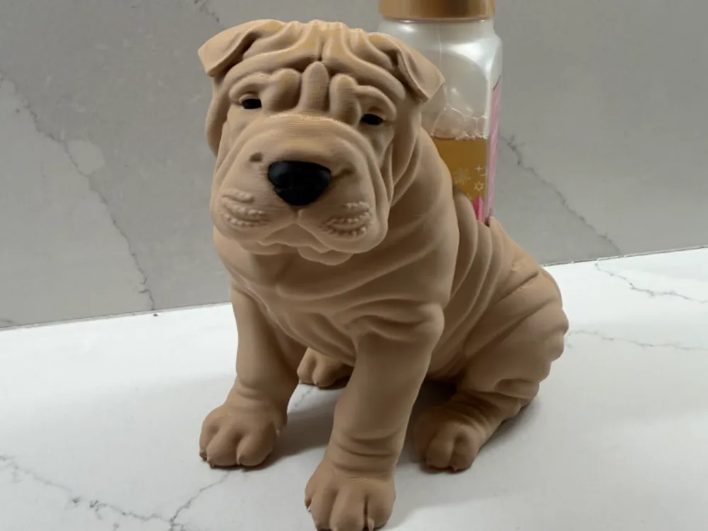 Soporte: Shar Pei Bath and Body Soap Holder. Referencia del modelo original.