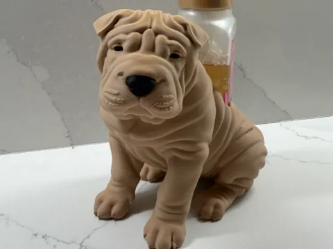 Soporte: Shar Pei Bath and Body Soap Holder — referencia de MakerWorld