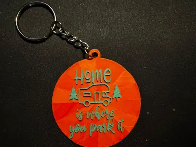 Home is where you Park It Keychain
