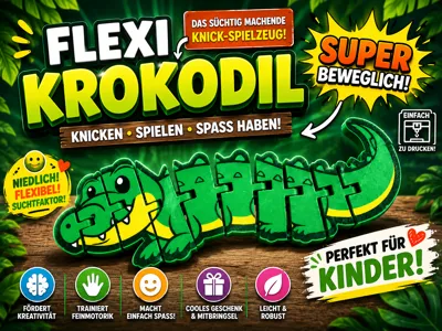 Flexi Crocodile - The Addictive Toy!