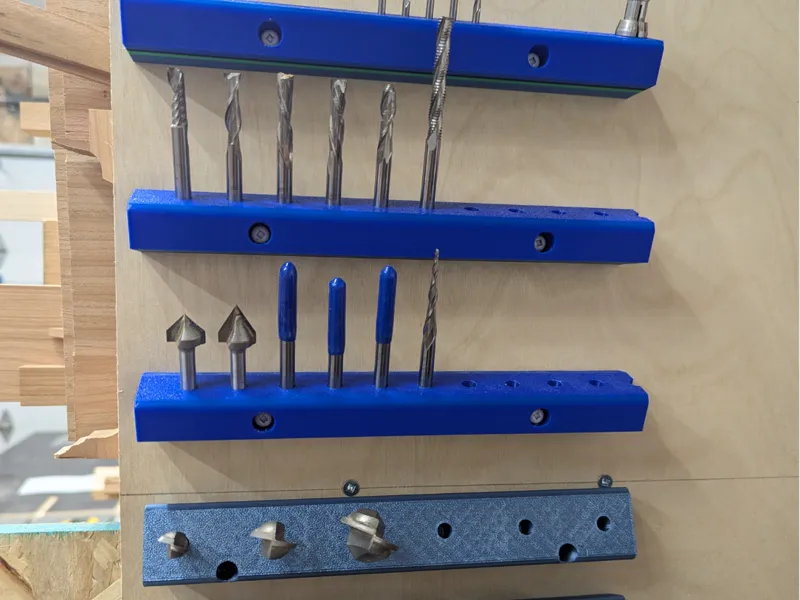 Wall Mount CNC Bit Holders