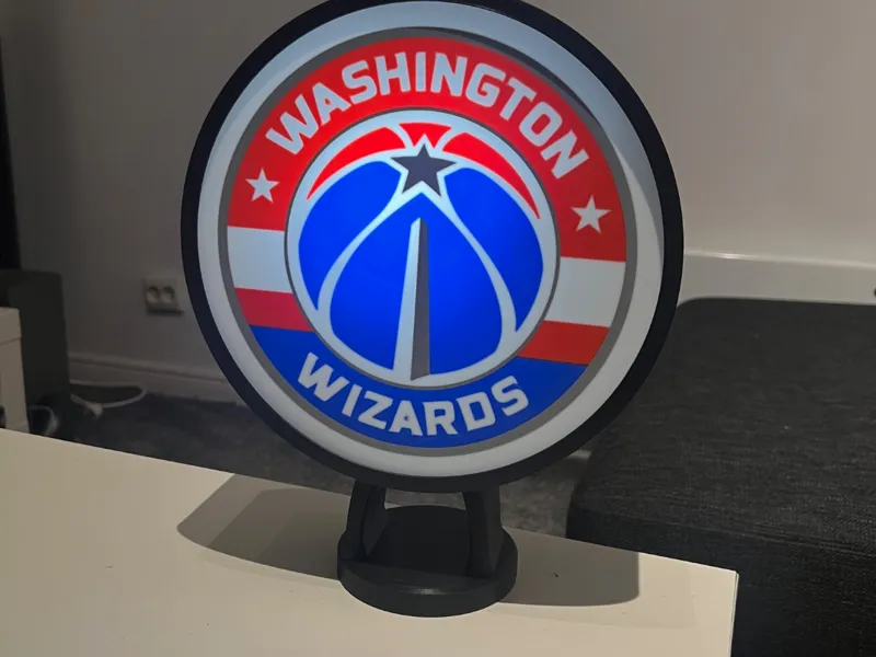 LOGO NBA LIGHTBOX WASHINGTON WIZARDS