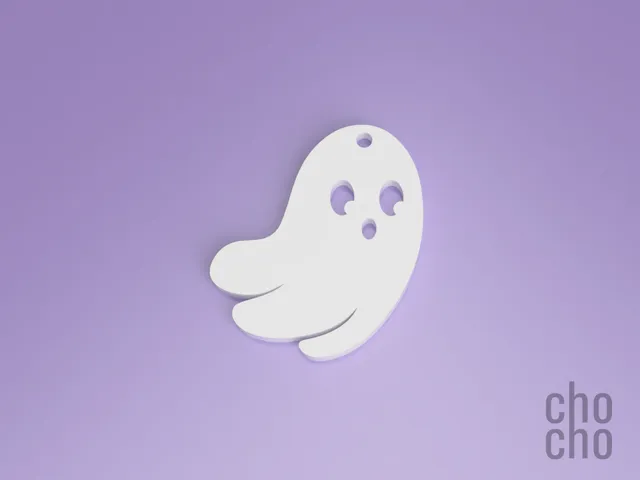 Ghost II (One Color) Keychain or Earring