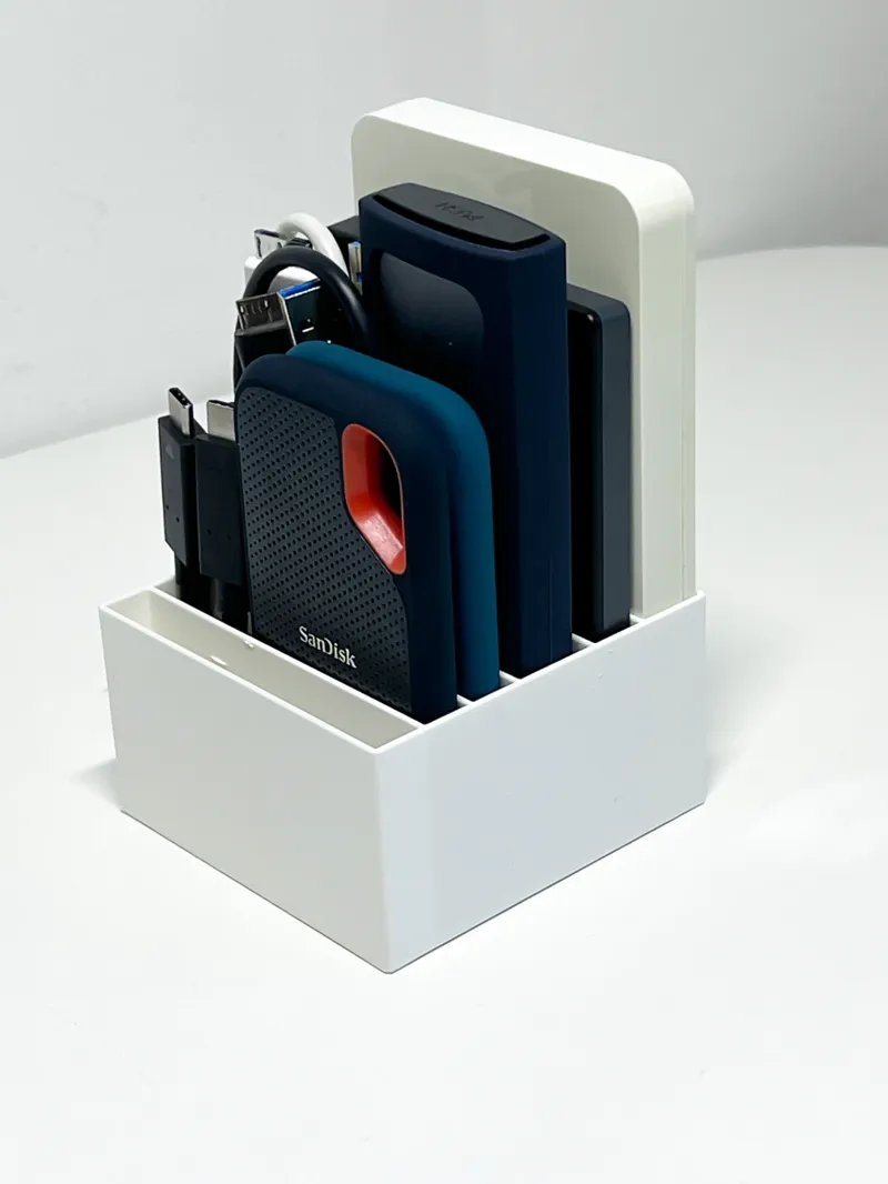 Storage Box for Mobile Drives and Cables