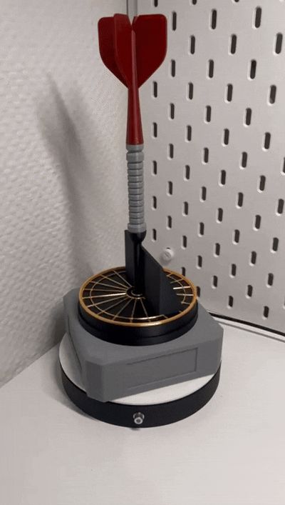Dart trophy base + sign