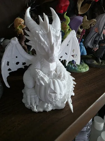 Adorno temático: Halloween Pumpkin Dragon — vista de referencia 3