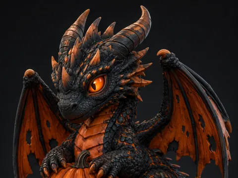 Adorno temático: Halloween Pumpkin Dragon — referencia de MakerWorld
