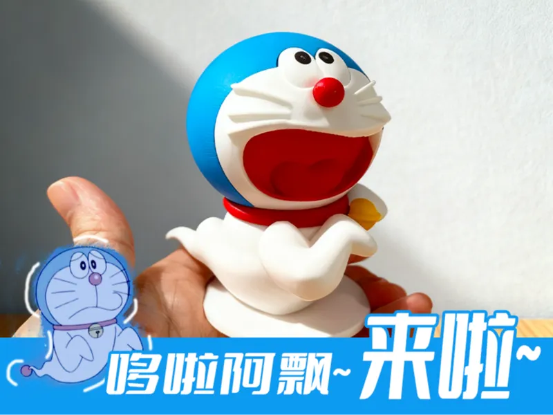 哆啦A梦幽灵版 头部可360°旋转 拆件 无需AMS