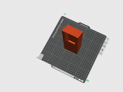 Simple poop box for P1S.