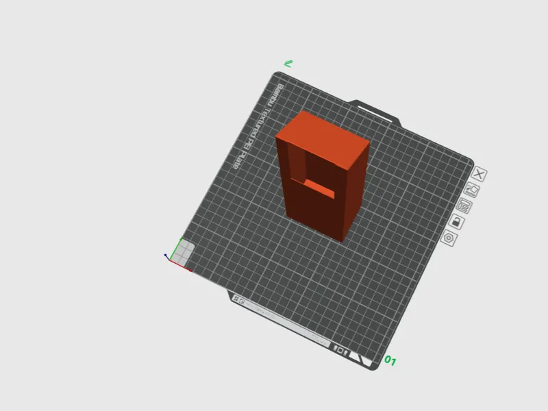 Simple poop box for P1S.