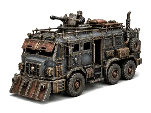 Organizador: Grimdark Wasteland Battle Bus — referencia de MakerWorld