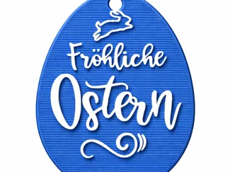 Blue Easteregg Decoration
