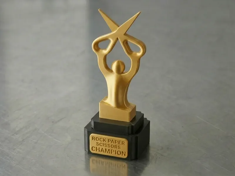 Rock Paper Scissors Trophy