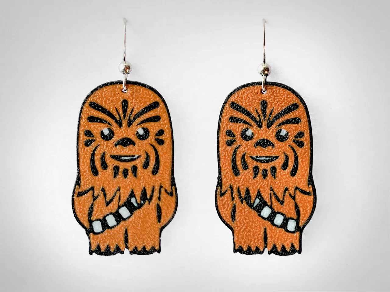 Star Wars Chewbacca earrings view 2