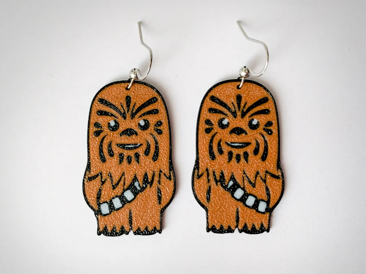 Star Wars Chewbacca earrings view 3