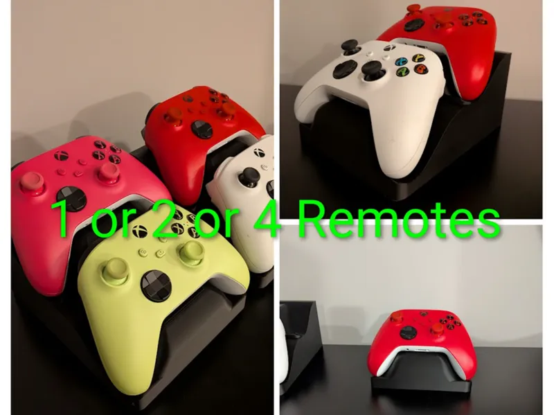 1,2,4 controllers option Xbox remote holder/stand