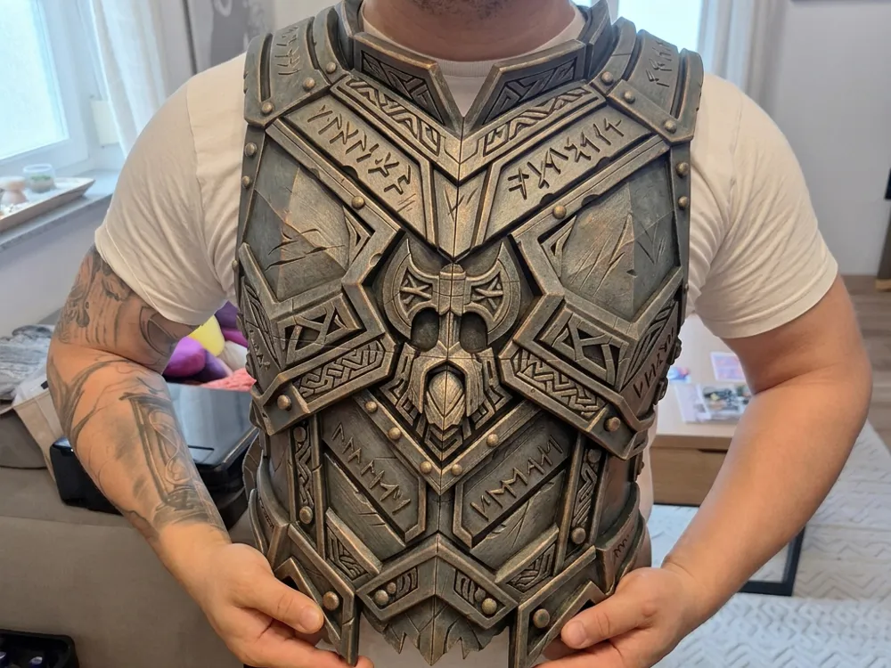 Dwarf Armor - Chest and Back [Wearable] - Free 3D Print Model - MakerWorld