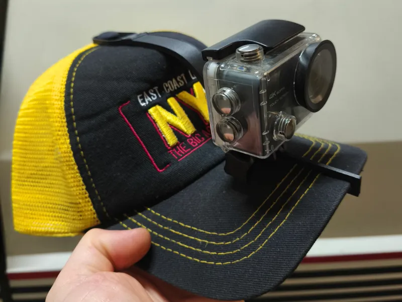 supporto action cam per cappello