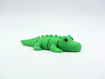 Flexi Crocodile - Articulated Keychain