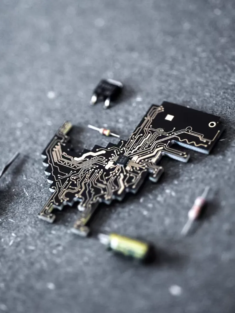 Google Dinosaur PCB Programmer Decoration