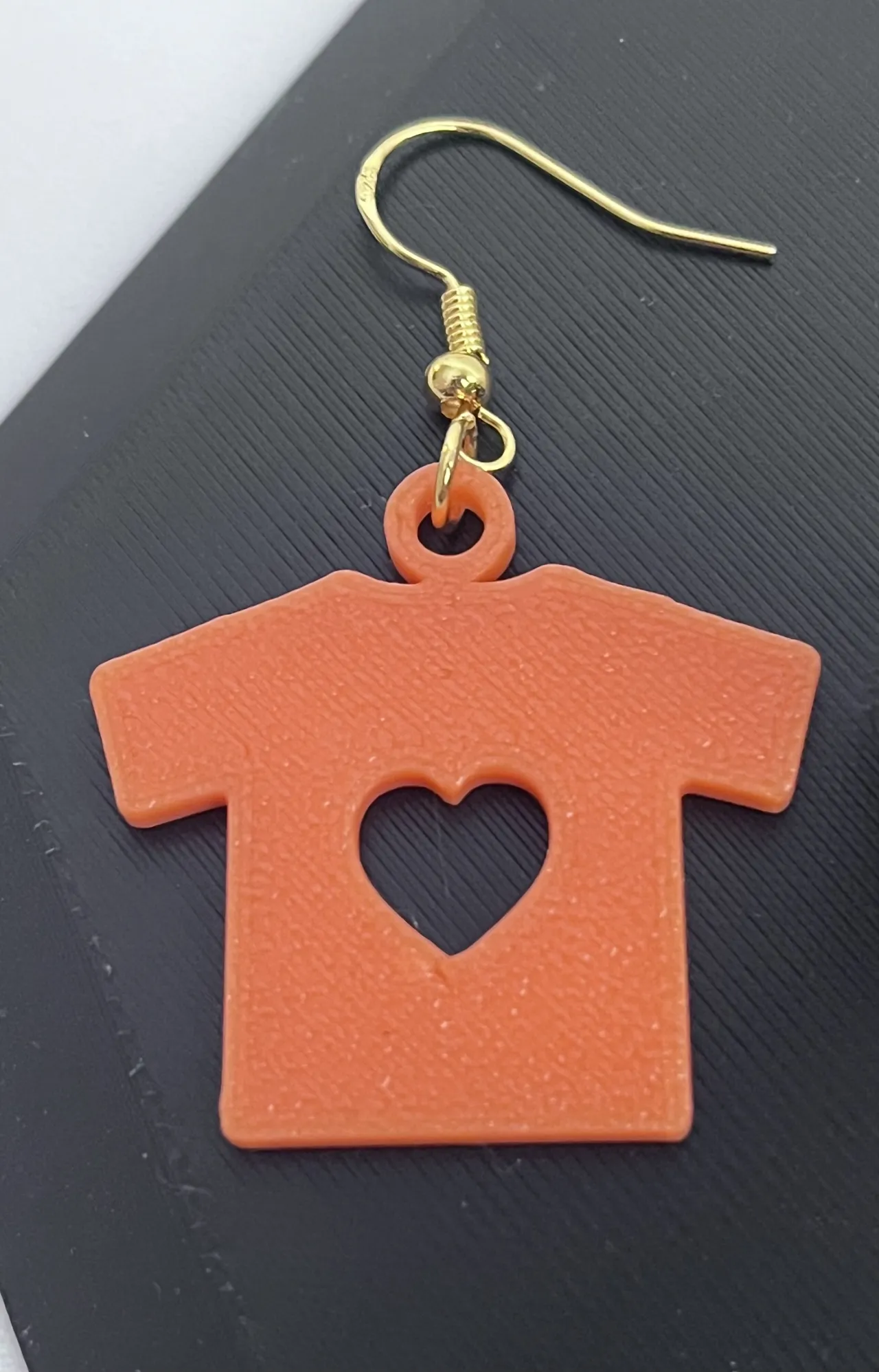 T-Shirt Earrings – Orange Shirt or Pink Shirt Day view 2