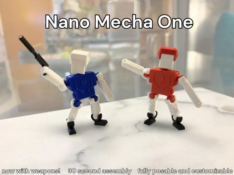 Nano Mecha One - Simple Action Figure Template Toy