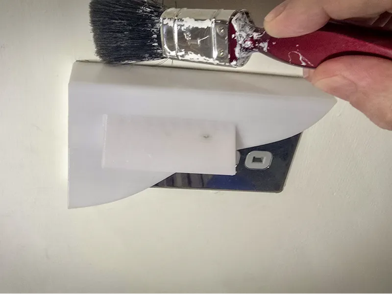 Painting shield for electrical sockets etc.