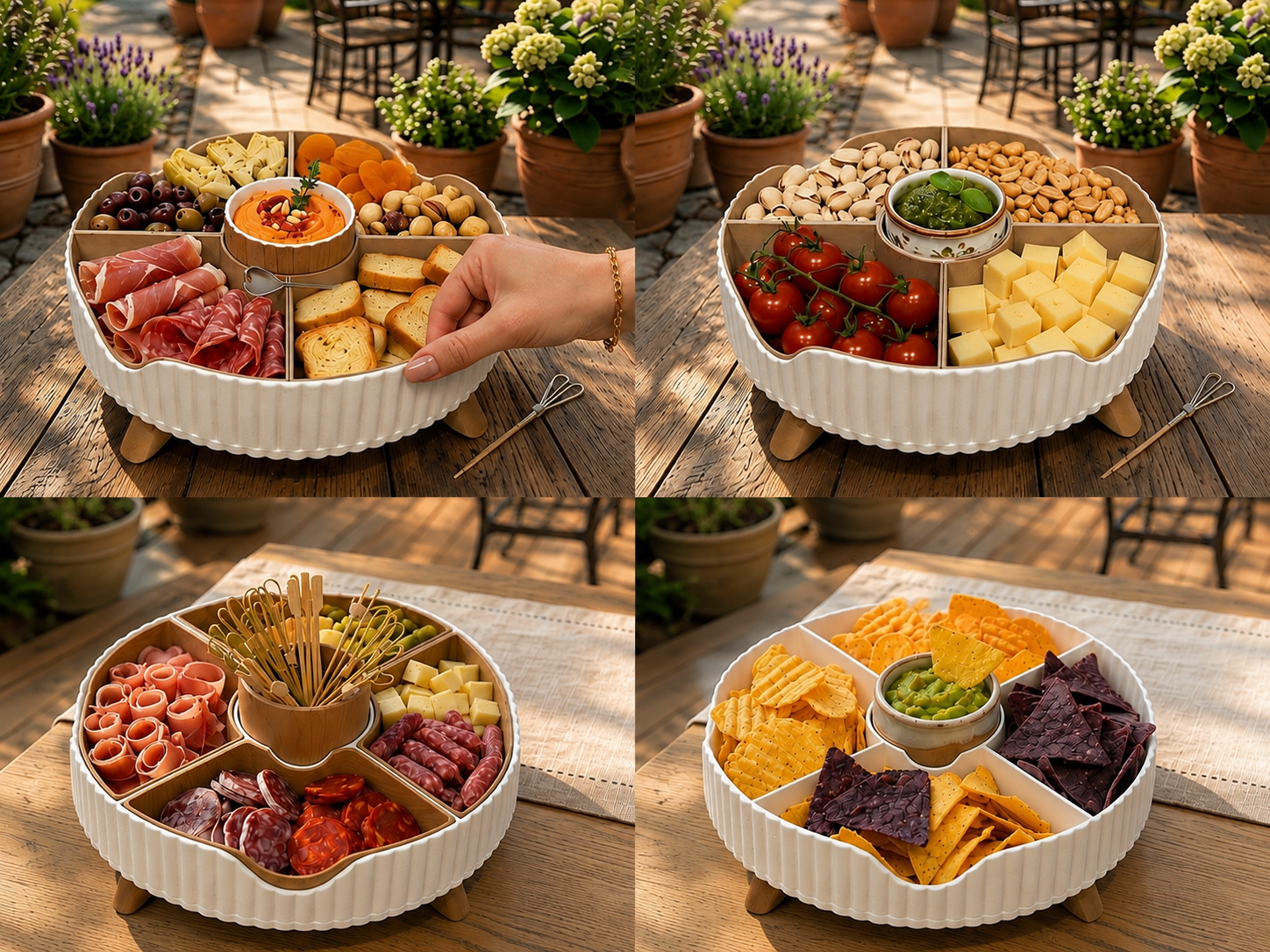 Contenant à aperitif rotatif  design 