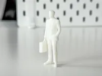 Figurine miniature homme d'affaires pour diorama — photo 2