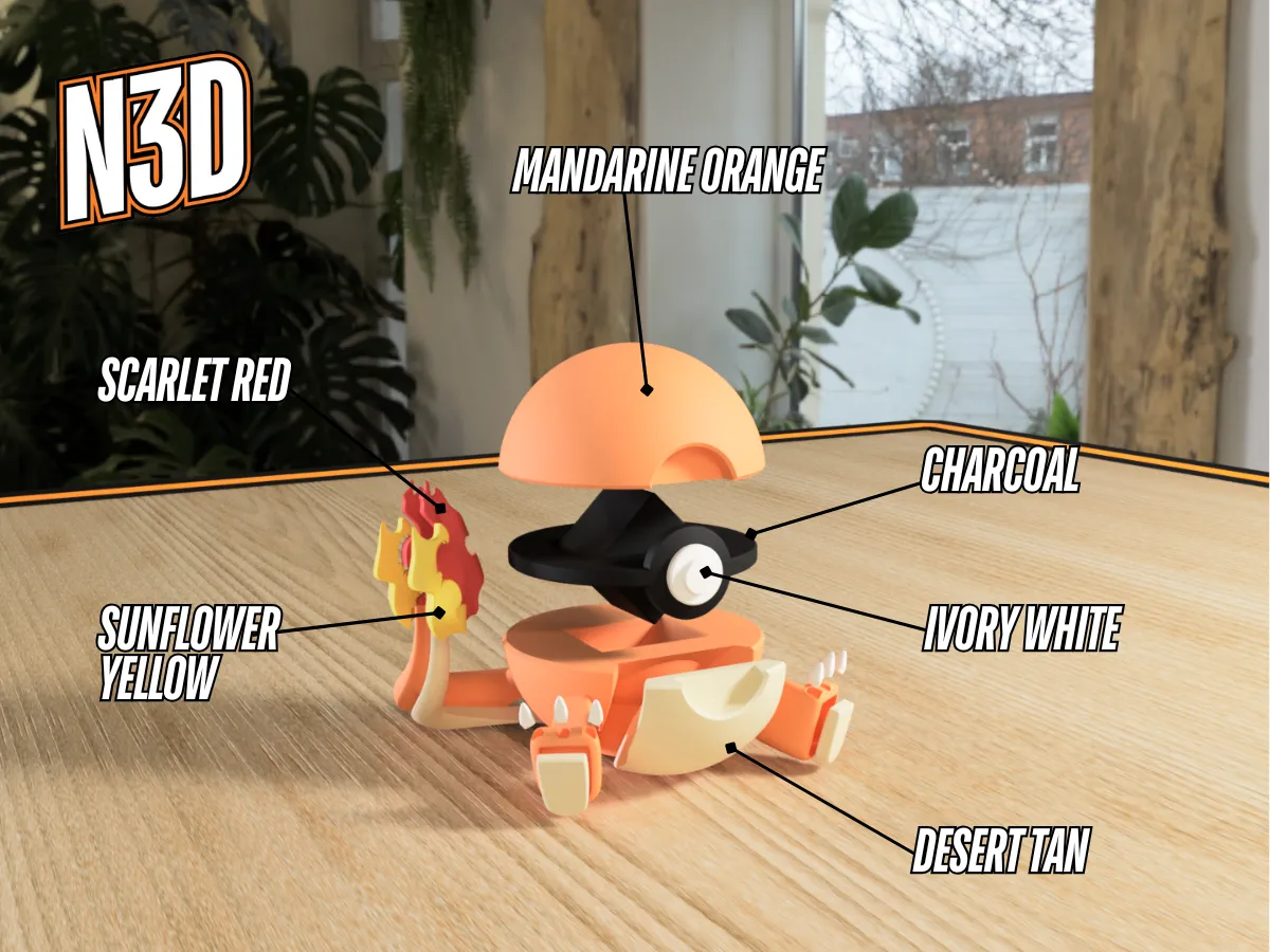 #0004 - Charmander Ball view 2