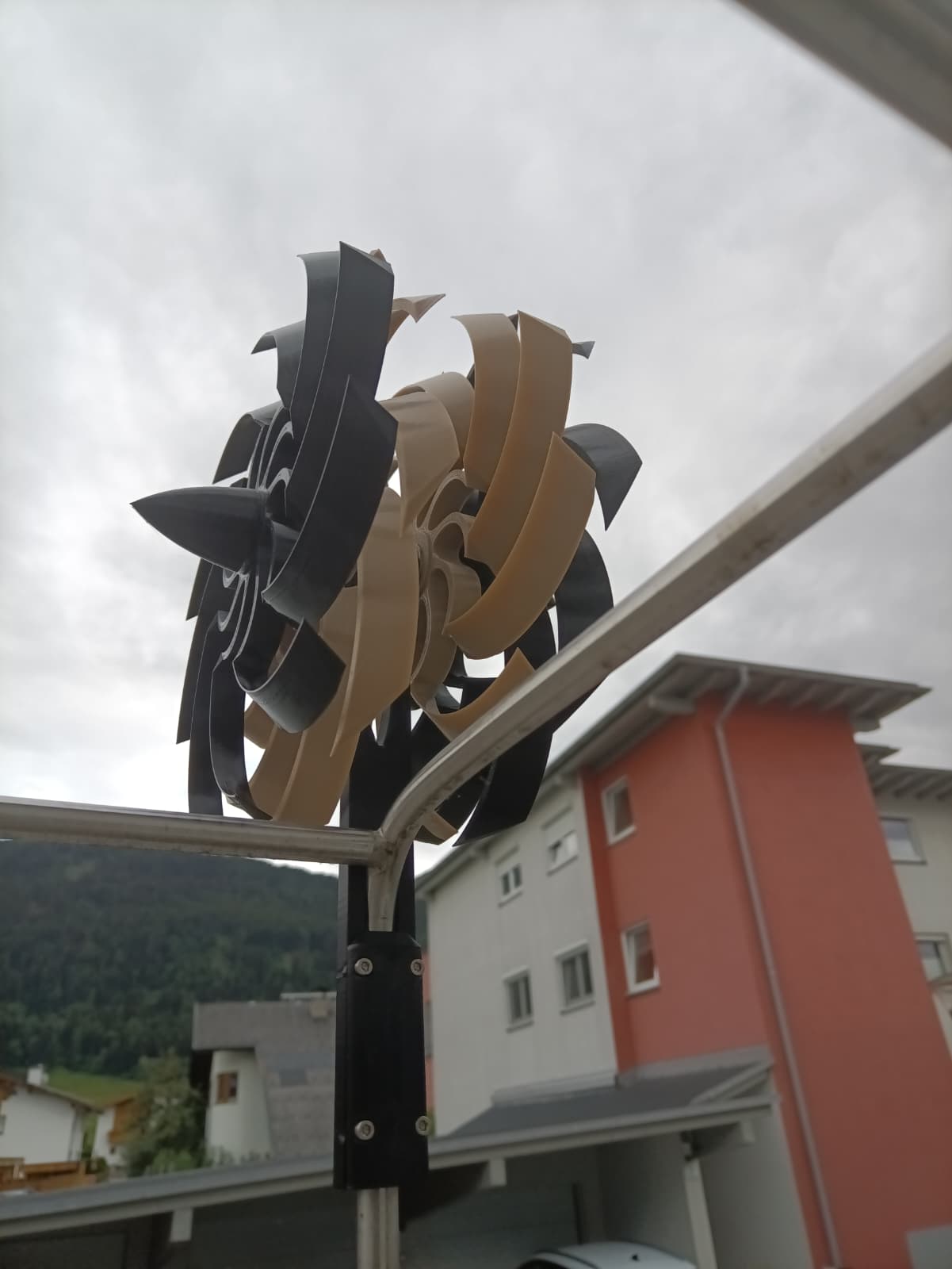 Miniatura 8 do modelo 3D Whirling Wonders: Wind Sculpture v2 - 608 bearings