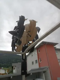 4fach Windrad / Maximale größe / 2 Lagersysteme