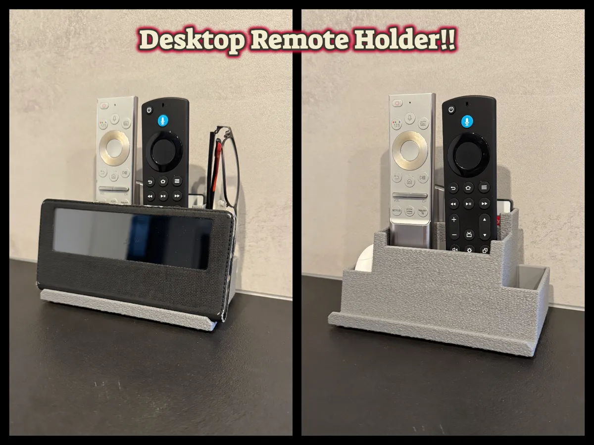 Remote Control Printable Remote control holder - Free 3D Print Model - MakerWorld