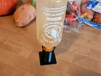 Sriracha Bottle upside down holder