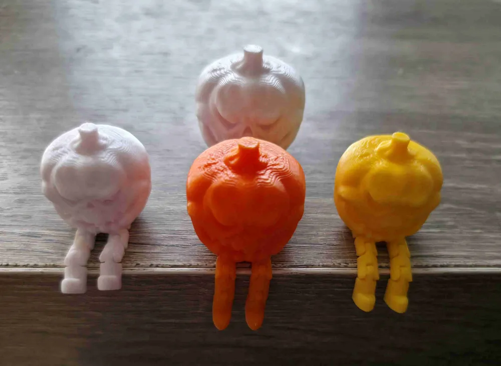 articulated pumpkin halloween simple cute - Free 3D Print Model ...