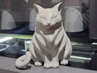 Cute Fat Cat Statue