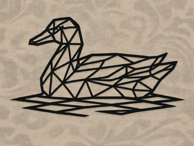 Ente Wandbild