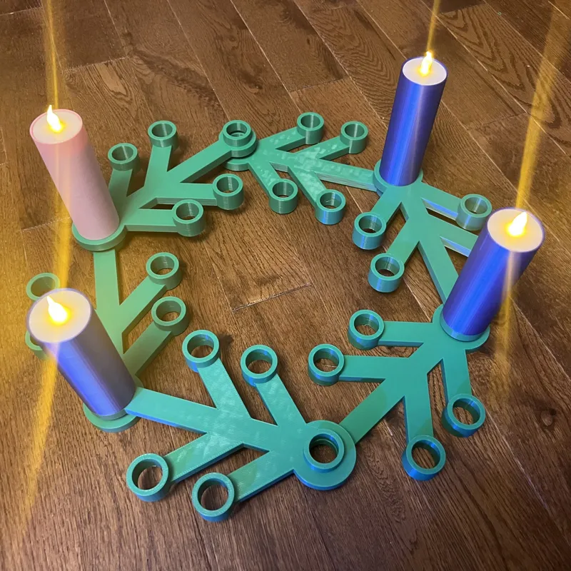 Advent Candles for Brick Wreath