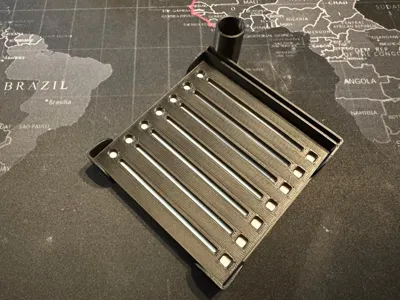 Post-it note holder with checklist template and pen holder
